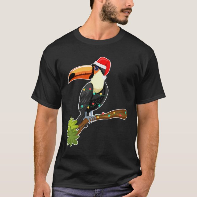 Tropical Bird Hawaiian Summer Toucan Christmas In  T-Shirt (Vorderseite)