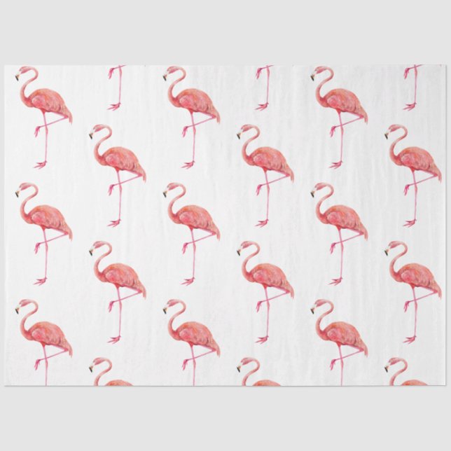 Tropical Bird Series: Flamingo Design 2 Seidenpapier (Vorderseite)