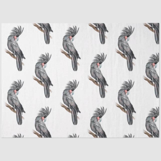 Tropical Bird Series: Palm Parrot Design 2 Seidenpapier (Vorderseite)