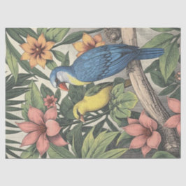 Tropical Birds Bold Illustration Seidenpapier