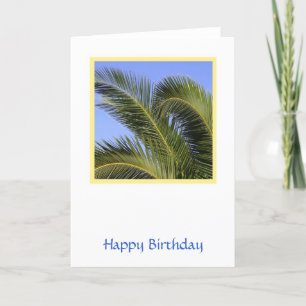 Tropical Birthday Card Karte