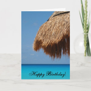 Tropical Birthday Card Karte