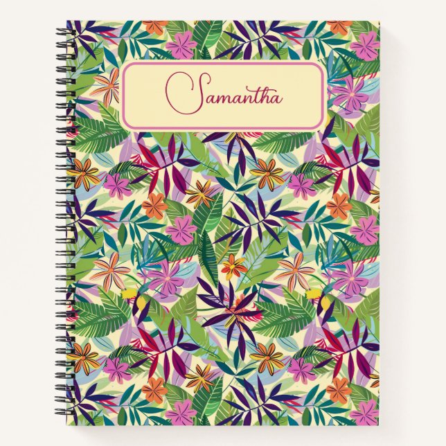 Tropical Bliss Spiral Notebook Notizbuch (Vorderseite)