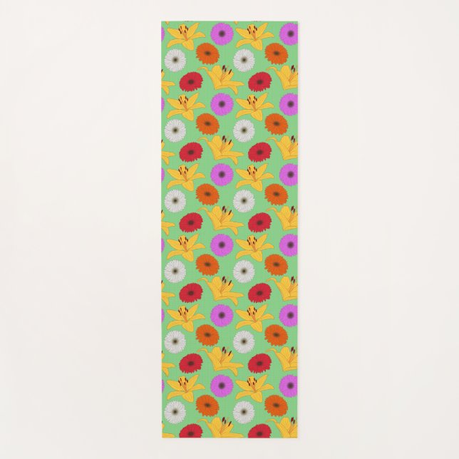 Tropical Blossom Yogamatte (Vorderseite)