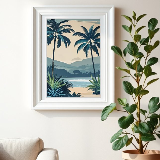 Tropical Blue 1 Print Fotodruck (Von Creator hochgeladen)