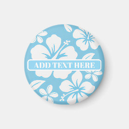 Tropical Blue Beach Blume Magnet
