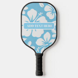 Tropical Blue Beach Blume Pickleball Schläger