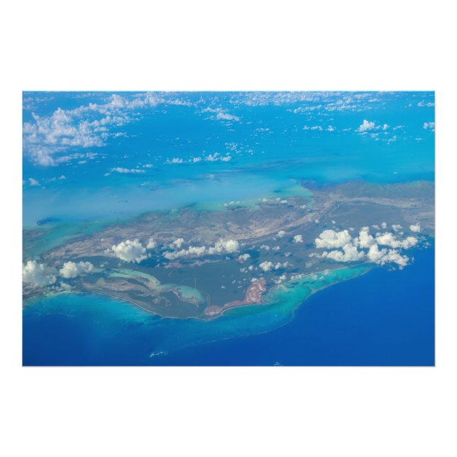 Tropical Blue Caribbean und Island Fotodruck (Vorne)