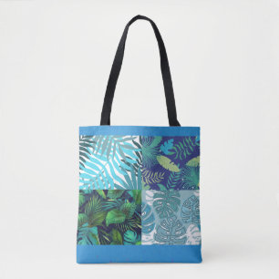 Tropical Blue Hawaii Crazy Quilt