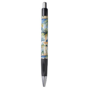 Tropical Blue Mediterranean Wedding Kugelschreiber
