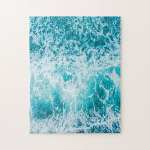 Tropical Blue Ocean Waves Puzzle
