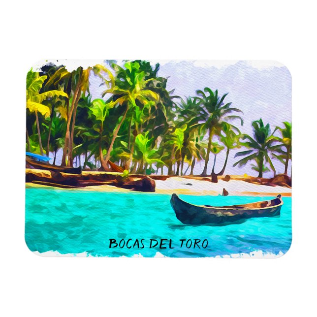 Tropical Bocas del Toro Panama Magnet (Horizontal)