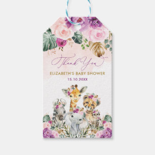 Tropical Boho Jungle Safari Girl Baby Dusche Gefal Geschenkanhänger