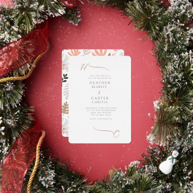 Tropical Boho Moderne Highlights Folieneinladung (Insitu)