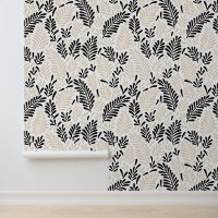 Tropical Boho Palm Leaf Muster