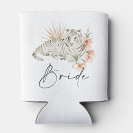 Tropical Boho Tigers Bachelorette Bride Dosenkühler