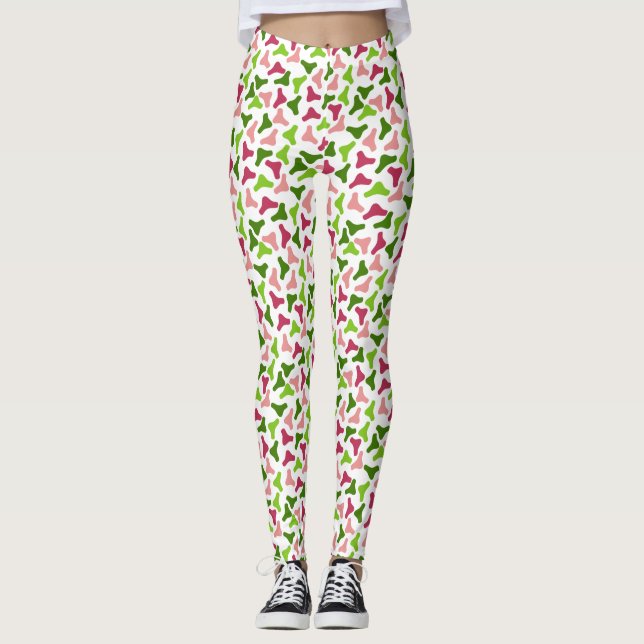 Tropical Boomerang Simple Patches Leggings (Vorderseite)
