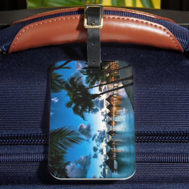 Tropical Bora Bora Gepäckanhänger (Vorderseite Insitu 2)