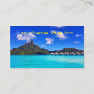 Tropical Bora Bora Landschaftlicher Inselurlaub Visitenkarte