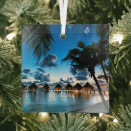 Tropical Bora Bora Ornament Aus Glas