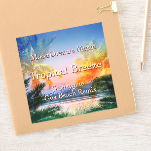 Tropical Breeze Goa Beach Aufkleber