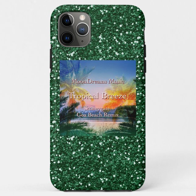 Tropical Breeze Goa Beach Imitate Glitzer Case-Mate iPhone Hülle (Rückseite)