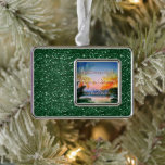 Tropical Breeze Goa Beach Rahmen-Ornament Silber<br><div class="desc">Schönes gerahmtes Ornament mit Tropical Breeze Goa Beach Design - inspiriert durch unseren Remix Song von Stoneygate.</div>