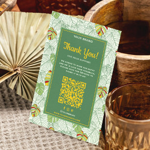 Tropical Business Danke, dass Sie eine Karte mit Q