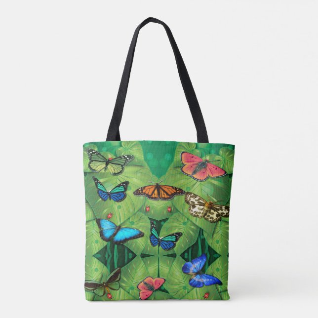 Tropical Butterfly Garden Tote Bag (Rückseite)