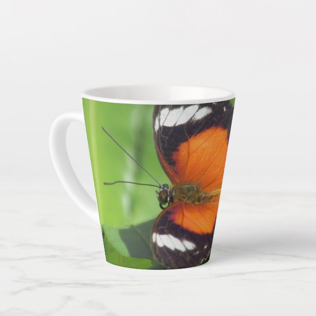 Tropical Butterfly Latte Tasse (Linke Ecke)
