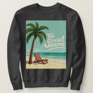 Tropical Chill - Palm Tree & Beach Chair T - Shirt