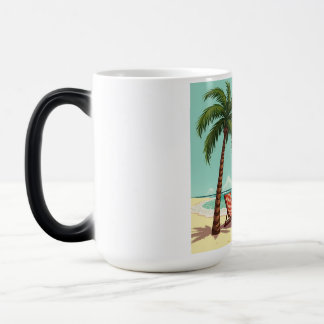 Tropical Chill - Palm Tree & Beach Chair T - Shirt Verwandlungstasse