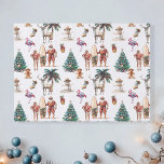 Tropical Christmas Beach Santa Claus Seidenpapier<br><div class="desc">Es kann personalisiert werden, indem Sie auf die Schaltfläche Anpassen klicken und die Hintergrundfarbe ändern, einen Namen, Initialen oder Ihre Lieblingswörter hinzufügen. Kontaktieren Sie mich unter colorflowcreations@gmail.com , wenn Sie dieses Design für ein anderes Produkt haben möchten. Kaufen Sie meine originale abstrakte Acrylmalerei zum Verkauf unter www.etsy.com/shop/colorflowart. Sehen Sie mehr...</div>