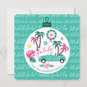 Tropical Christmas Fala Lasse Roll Aquamarin Conve Feiertagskarte