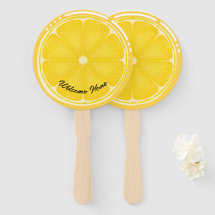 TROPICAL Citrus SUMMER FRUIT Orange lemons Slice Fächer