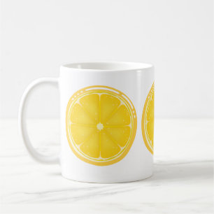 TROPICAL Citrus SUMMER FRUIT Orange lemons Slice  Kaffeetasse