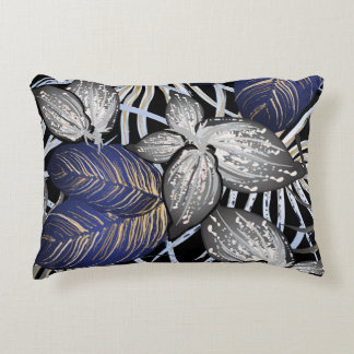 Tropical Class ist eine blaue, silberne und golden Dekokissen