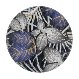 Tropical Class ist eine blaue, silberne und golden Schneidebrett