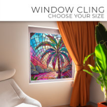 Tropical Coco palme Gestaltetes Glas