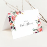 Tropical Colorful Summer Brautparty Vielen Dank Dankeskarte<br><div class="desc">Dieses farbenfrohe,  tropische Brautparty ist dank Ihrer Karte perfekt für eine moderne Hochzeit. Das Design ist illustriert,  weiß,  rosa,  rot,  bordeauxrot und lila,  elegante Blume,  die in hübsche Blumensträuße untergebracht sind.</div>