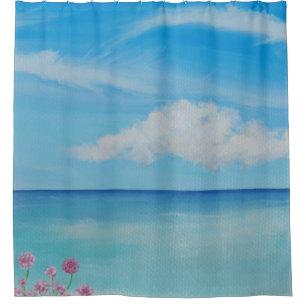 Tropical Cornwall mit Meerpinken Duschvorhang