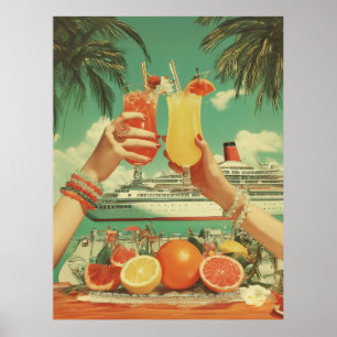 Tropical Cruise Cocktail Bliss Poster