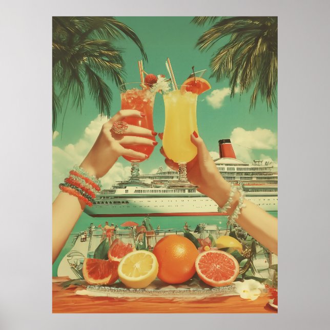 Tropical Cruise Cocktail Bliss Poster (Vorne)