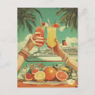 Tropical Cruise Cocktail Bliss Postkarte