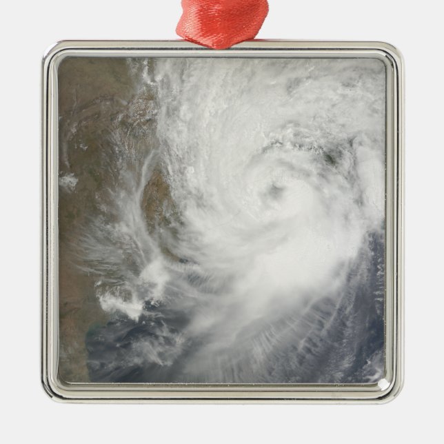 Tropical Cyclone Aila Silbernes Ornament (Vorne)