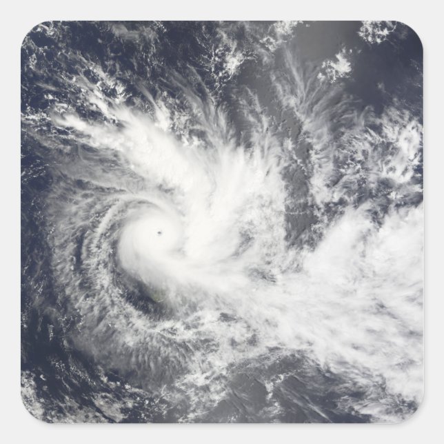 Tropical Cyclone Daman Quadratischer Aufkleber (Vorderseite)