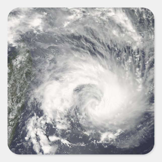 Tropical Cyclone Gael Quadratischer Aufkleber (Vorderseite)