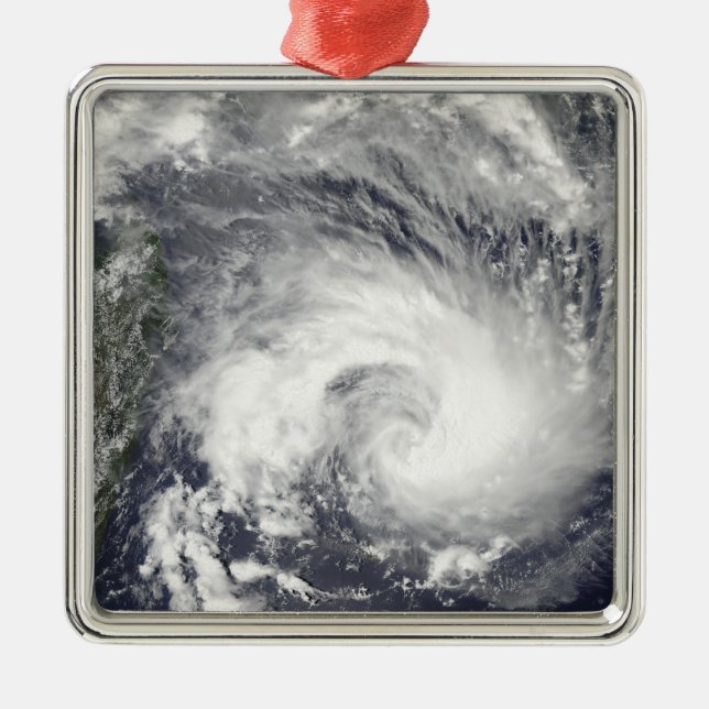 Tropical Cyclone Gael Silbernes Ornament (Vorne)