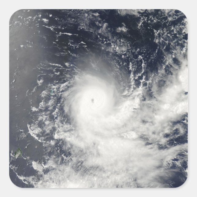 Tropical Cyclone Gelane Quadratischer Aufkleber (Vorderseite)