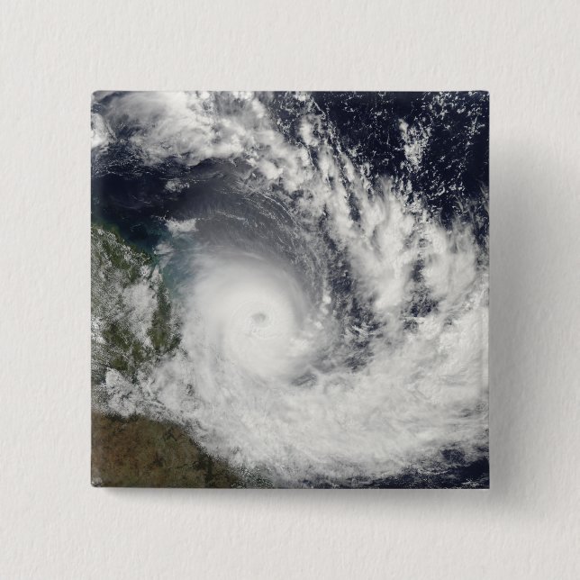 Tropical Cyclone Hamish über Australien Button (Vorderseite)